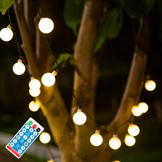 21C Trend 太陽能露營櫻桃燈串 100燈 12m, 黃色, 1個