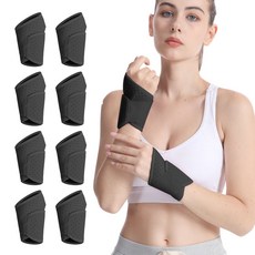 Solmion 纖薄透氣護腕, 8個, 黑色