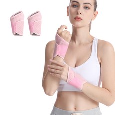 Solmion 纖薄透氣護腕, 2個, 粉紅色