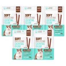캣퓨어 고양이 소프트 덴탈껌, 20g, 5개, 구강 면역건강에 도움