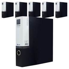 複合紙D環活頁夾 A4 7cm, 黑色, 6個