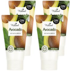 온더바디 더 내추럴 아보카도 순한 클렌징 폼, 120g, 4개