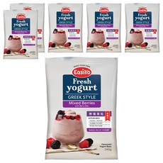 EasiYo 希臘 優格粉 野莓果粒, 紐西蘭原裝進口, 含百億乳酸菌, 需搭配優格機使用, 240g, 1包, 6包