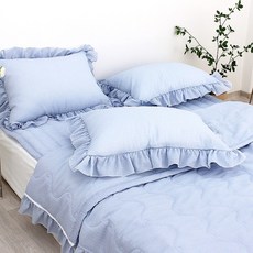 CHOUETTROOM SLUSH夏日泡泡紗荷葉邊寢具組