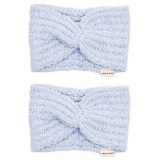 About Bath 馬卡龍色系洗臉髮帶 頭帶, 天藍色, 2個