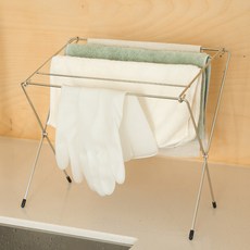 DECOSIN 藝廊風折疊式抹布晾乾架, 單一顏色, 1個