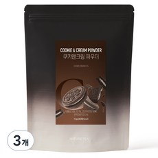 네이쳐티 쿠키앤크림 파우더, 1kg, 3개, 1개입, 1kg