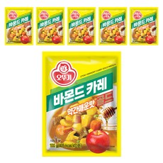 오뚜기 바몬드 카레 골드 약간매운맛, 100g, 6개