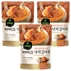 CJ bibigo 泡菜章魚粥, 450g, 3包