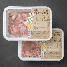 참프레 동물복지 인증 닭다리살 (냉장), 300g, 2개