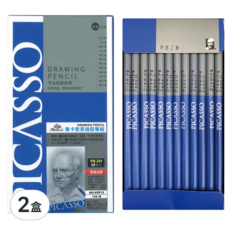 Phoenix 鳳凰畫材 AP 畢卡索 素描鉛筆組 12支(9B~2H) 專業繪圖 美術用品, 2盒