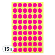 Bluemato Sticker4 B 圓形貼紙 54p x 10入 粉紅色, 15個