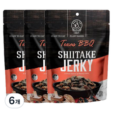 디제이앤에이 표고버섯 저키 텍사스 BBQ, 60g, 6개