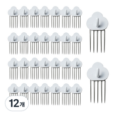 L.tree 雲朵造型壁釘 5入, 混合色, 12個