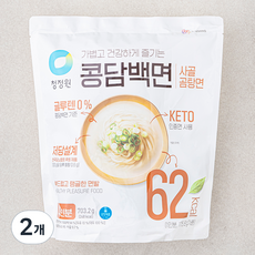 청정원 콩담백면 사골곰탕면 4인분, 703.2g, 2개