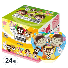 FUJIYA 不二家 Peko & Poko 臉型巧克力 隨機出貨, 24g, 24個