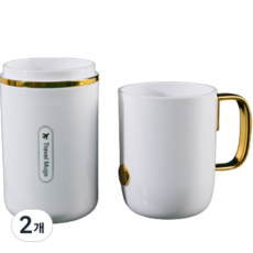 THE ZAKKA 簡約牙刷杯 旅行牙刷盒 出差均碼, 白色, 2個