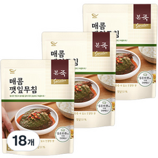 본죽 매콤 깻잎무침, 80g, 18개