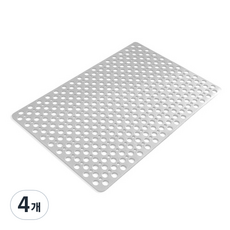 비제스코 다용도 발바닥 지압 매트 VIV-B7 75 x 43 cm, 그레이, 4개