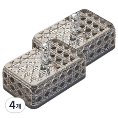 PEONIST 瀝水帶蓋皂盒 肥皂架, 黑色, 4個