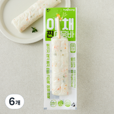 효성어묵 야채 찐어묵바, 70g, 6개