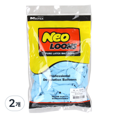Neo LOONS 30cm 圓形氣球 50入, 藍色, 2個