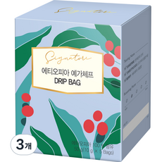 칸타타시그니처 드립커피 에티오피아 예가체프 G2, 10g, 5개입, 3개