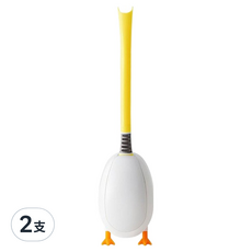 葉子小舖 小鴨子馬桶刷, 黃色, 2支