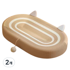 고양이 둥둥펫 사이잘삼 타원형 스크래쳐, B타입, 2개