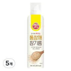 OTTOGI 不倒翁 整顆芝麻香油噴霧, 5個, 150ml