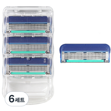 Onbiu Gillette 兼容高級特寫 5 層刀片融合手冊, 6組, 4入