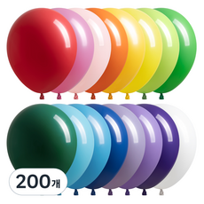 Joy Balloon 彩虹混合氣球 30cm, 隨機出貨, 200個