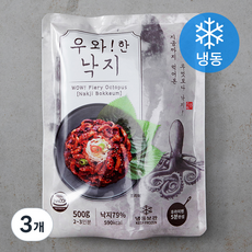 우와!한 양념 낙지 볶음 (냉동), 500g, 3개