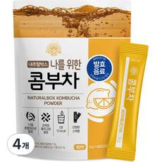 내추럴박스 콤부차 레몬맛, 5g, 40개입, 4개