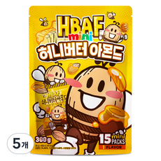 HBAF 迷你蜂蜜奶油杏仁 15入, 300g, 5個
