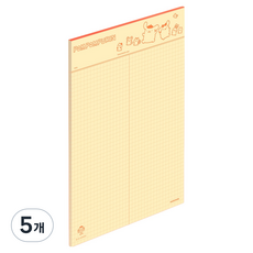 모트모트 노트페이퍼 산리오캐릭터즈, 2분할폼폼푸린, 40매, 5개