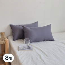 아임리빙 통세탁 데일리 스윗 세미일체형 베개솜, 차콜, 8개