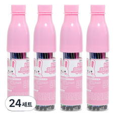 민화샵 수성 사인펜 12종 세트, 핑크(UDPAT0041), 24세트
