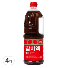 식자재왕 참치액, 1.8L, 4개