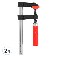 워크프로 스틸바 L클램프 우드핸들 50 x 150 mm WP232025, 2개