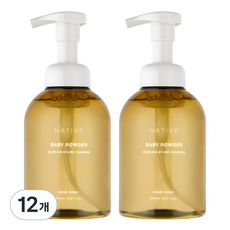 아브카 네이티브 딥모이스춰 포밍 핸드워시 베이비파우더향, 500ml, 12개