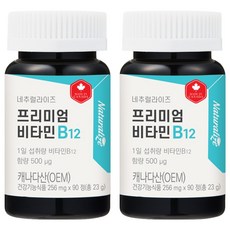 네추럴라이즈 프리미엄 비타민 B12, 90정, 2개
