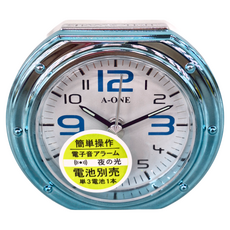 A-ONE 金吉星 圓弧夜光鬧鐘, sweep掃描貓芯, Bibi鬧鈴聲, 變色數字鐘面版, 4分貪睡/夜燈, 顏色隨機