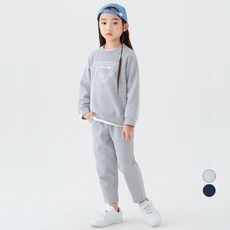 LollyTree 童款加絨字母設計長袖上衣+鬆緊長褲套裝