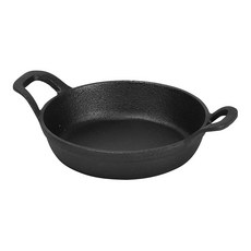 PEARL LIFE 珍珠金屬 IH適用 可進烤箱鑄鐵雙耳圓形煎鍋 HB-6107, 16cm, 1個