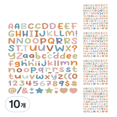 Daily Nest 迷你裝飾貼紙 12.8 x 17.2 cm, 莫蘭迪色, 10個