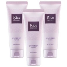 온더바디 라이스테라피 스크럽 폼 클렌저, 150ml, 3개