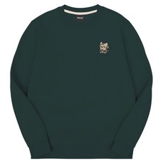 okstar Dumchit貓貓刺繡特殊雙面大學T 5SSP014