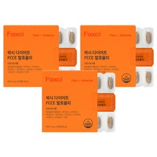 팍시 다이어트 FCCE 발효율피, 60정, 3개