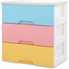 보노하우스 국내 제조 뉴모던플러스 우드형상판, 레인보우, 3단